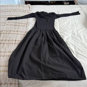 Zara Black Long Sleeve Dress